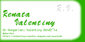 renata valentiny business card